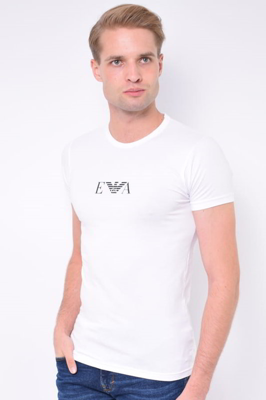 t-shirt męski emporio armani biały